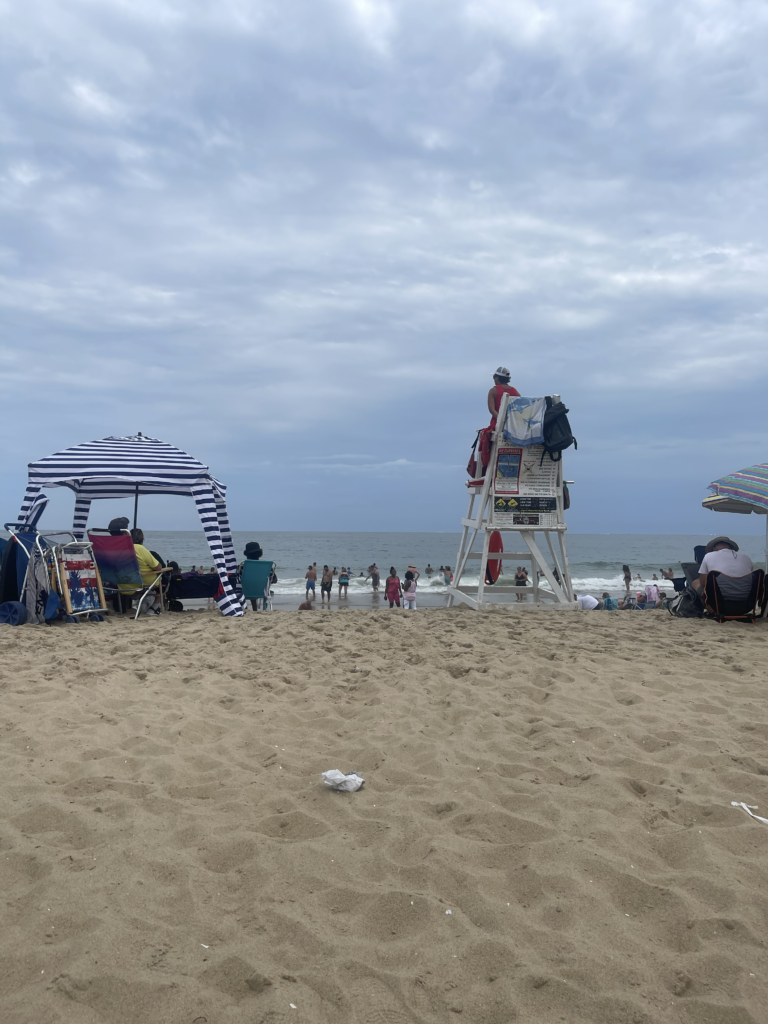 Ocean City, MD Beach, Cloud day